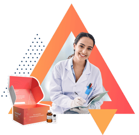 Scientist using Metabolon Verus Metabolomics Profiling Kit